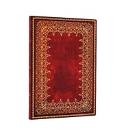 Foiled (Old Leather Collection) Midi Lined Softcover Flexi Journal (Elastic Band Closure)